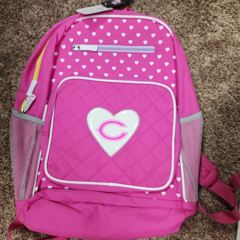 NFL Chicago Bears Pink Officially Licensed backpack NWT